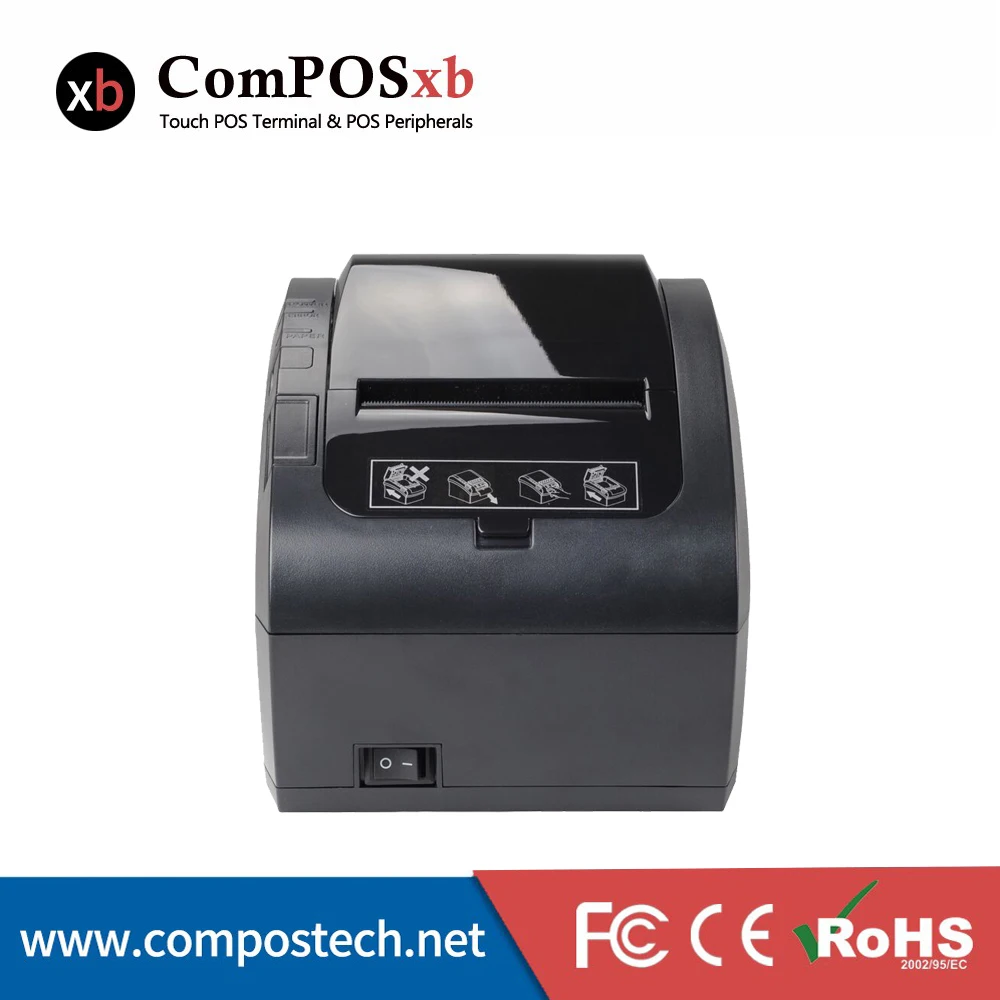 Фотопринтер 80 мм термочековый принтер мобильный чековый с термобумажным