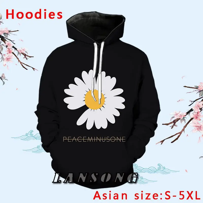 

Желтые толстовки с принтом маргариток, Мужская толстовка, забавная толстовка с 3D-принтом в стиле Харадзюку, Мужская одежда, топ-04