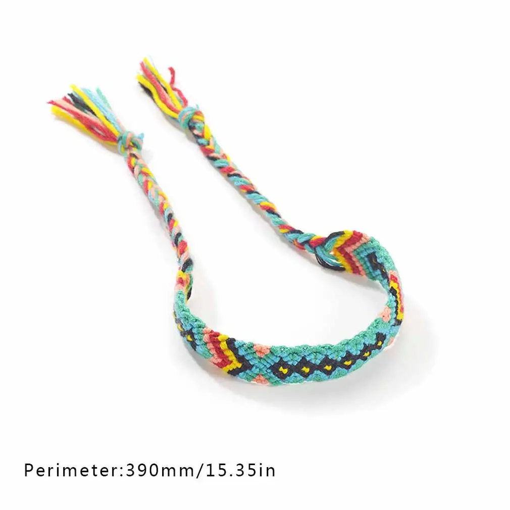 Модные богемные ретро этнические ветряные тканые браслеты счастливые