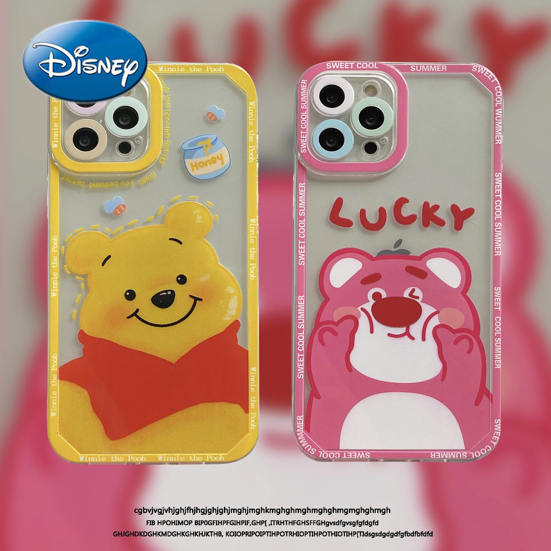 

Disney Winnie The Pooh for IPhone 7/8p/X/XR/XS/XSMAX/11/12Pro Cartoon Transparent Personality Mobile Phone Case