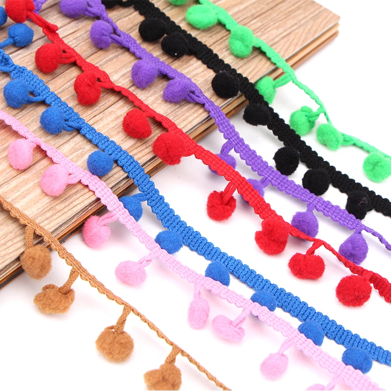 1 м новейшие бархатные шарики кружевная ткань занавеска украшение отделка лента