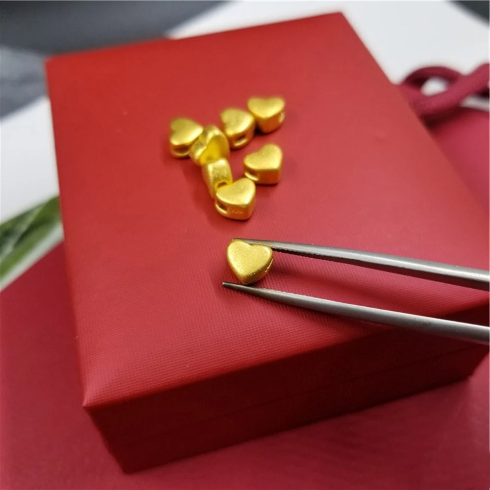 Бусина из желтого золота 999 пробы для самостоятельного изготовления браслета