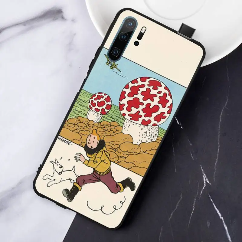 

Adventures Of Tintin cartoon movie Phone Case For Huawei honor Mate P 10 20 30 40 Pro 10i 9 10 20 8 x Lite
