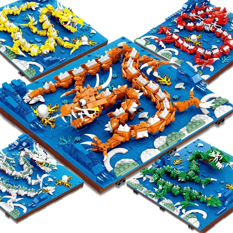 1091 шт. Детский конструктор дракон | Игрушки и хобби