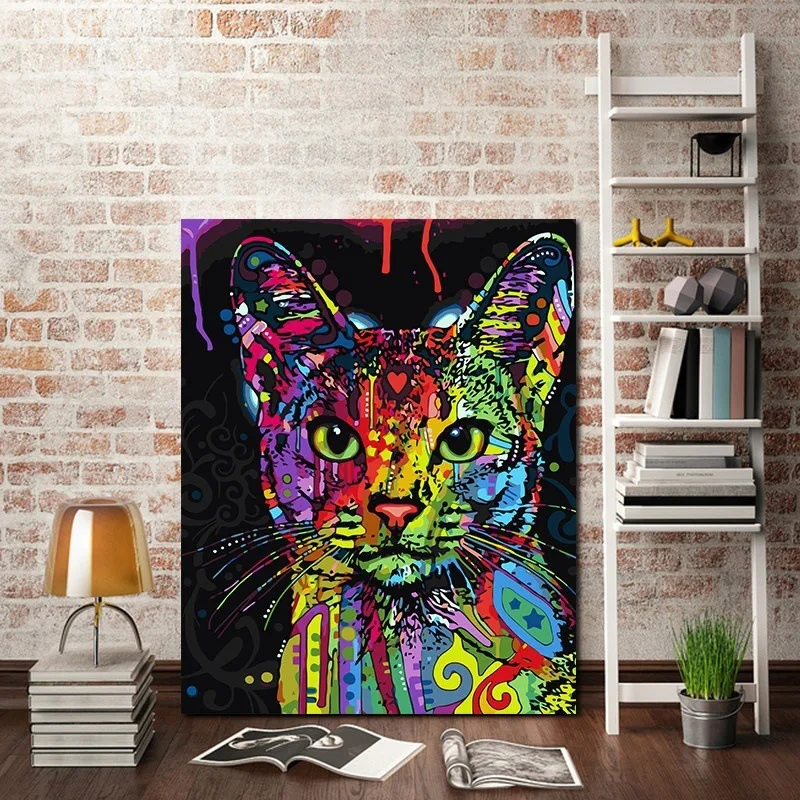 

Home Decor Canvas Painting Animal Poster oil painting Wall Art for Living room bedroom Entrance Aesthetic room decoration