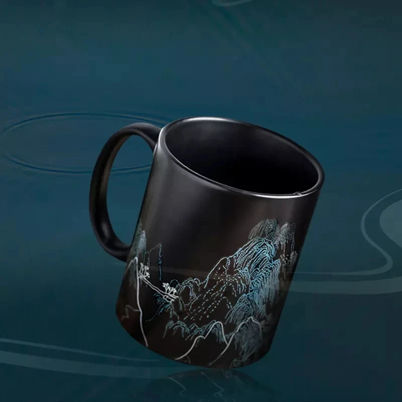 Традиционная китайская культура меняющая цвет оригинальная кружка керамическая