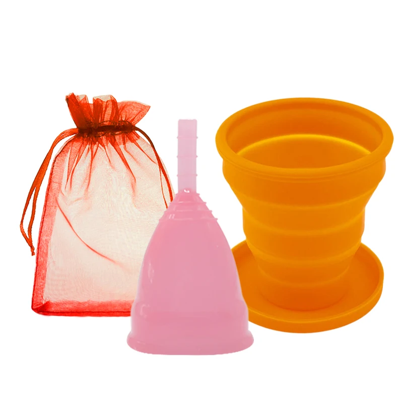 2 шт. Медицинские силиконовые менструальные чашки для женской гигиены