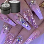 8 цветов, блеск для ногтей, УФ-гель, акриловая пудра, блестки, платина, супер блестящие, дизайн ногтей, украшение для ногтей