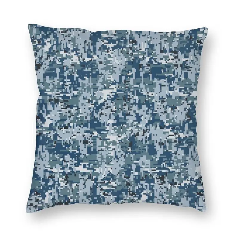 

Navy Marine Digital Camouflage Throw Pillow Cover Home Decorative Military Army Tactical Camo Cushion Cover 45x45 for Sofa