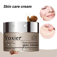 hot sale 30ml deep moisturizing moisturizer replenish moisture plant extracts peony nourishing snail cream for women