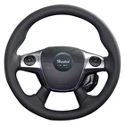Из Микрофибры Руль Обложка для Ford Focus 3 2012-2014 Kuga Побег 2013-2016 Тюнинг автомобилей кос на руль для форд фокус