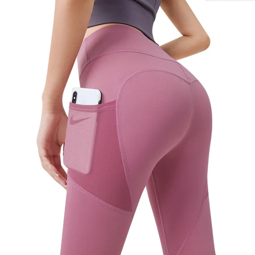 Discounted Price Is Cheap Women's Tight Peach Yoga Slim Elastic High Waist Bottomed Hip Fitness Lifting Pants | Женская одежда