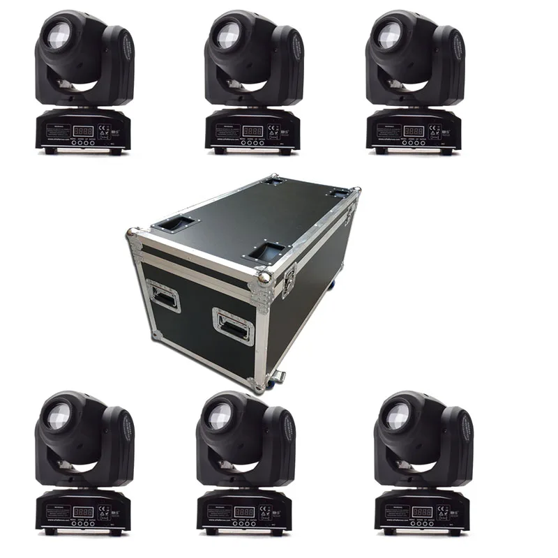 6 шт./лот упаковочный кофр DMX512 LED stage gobo mini 30 Вт led moving head lights disco dj lighting patterns light|led