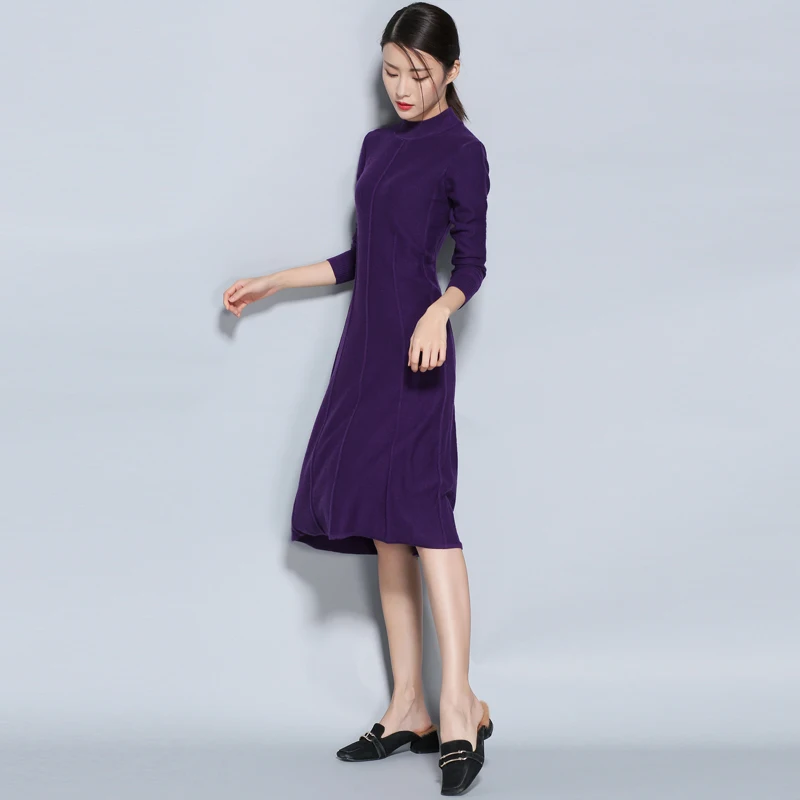 Женский свитер с высоким круглым вырезом ALKMENE длинная юбка свободного кроя