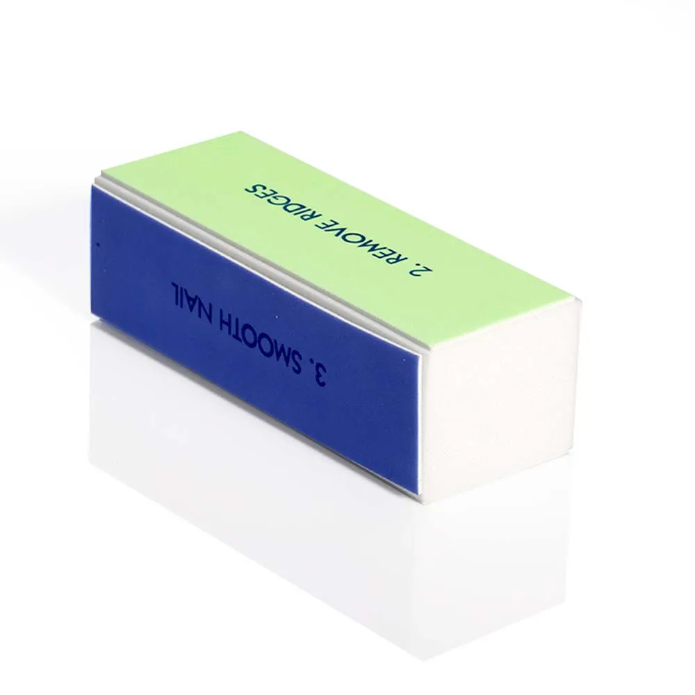 4 шт пилочка для ногтей буферный блок форма пилка УФ гель белый лак Маникюр