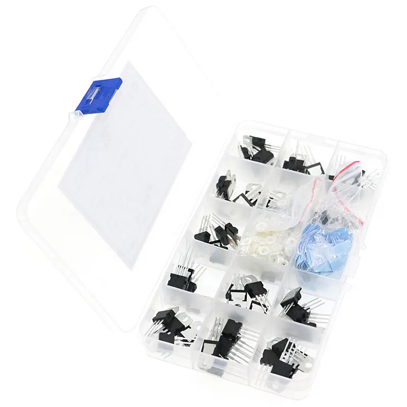 70Pcs 14 Voltage Regulator Values Transistor Kit set L7805 7806 7808 7809 7812 7815 7824 7905 7906 7908 7912 7915 LM317 - купить по
