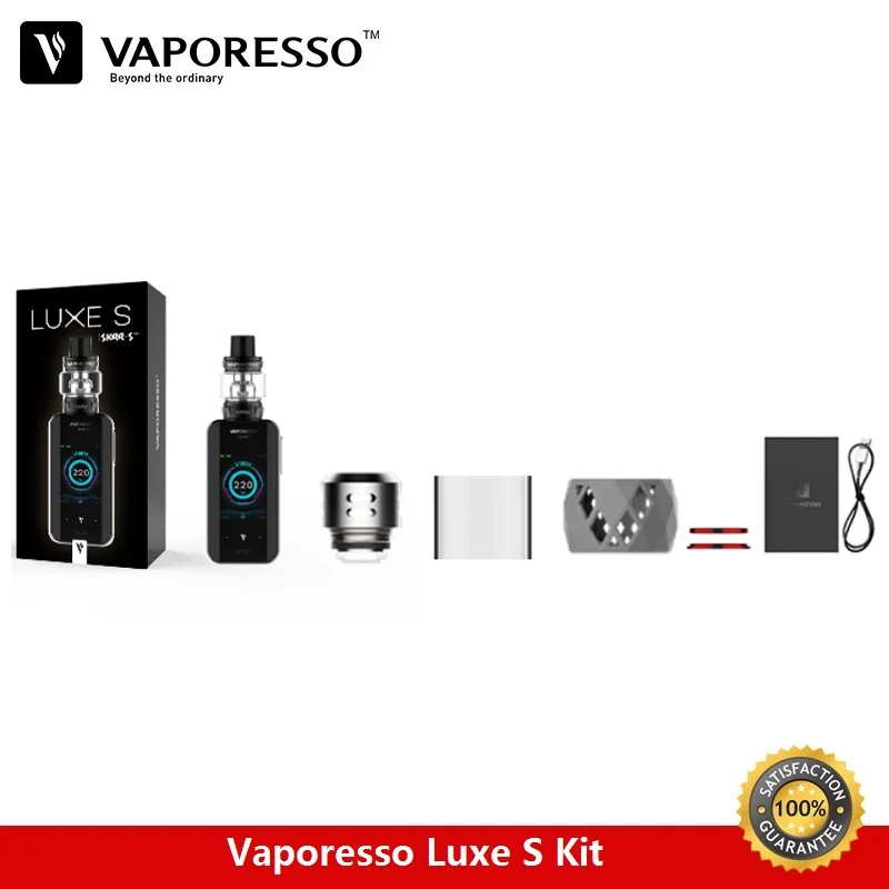 Бокс мод Vaporesso Luxe S 220 Вт с баком для вейпа Skrr 8 мл набор электронных сигарет QF
