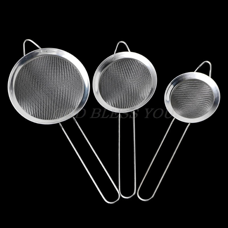 Кухонный фильтр для муки и чая из нержавеющей стали сетчатый дуршлаг-сито сито