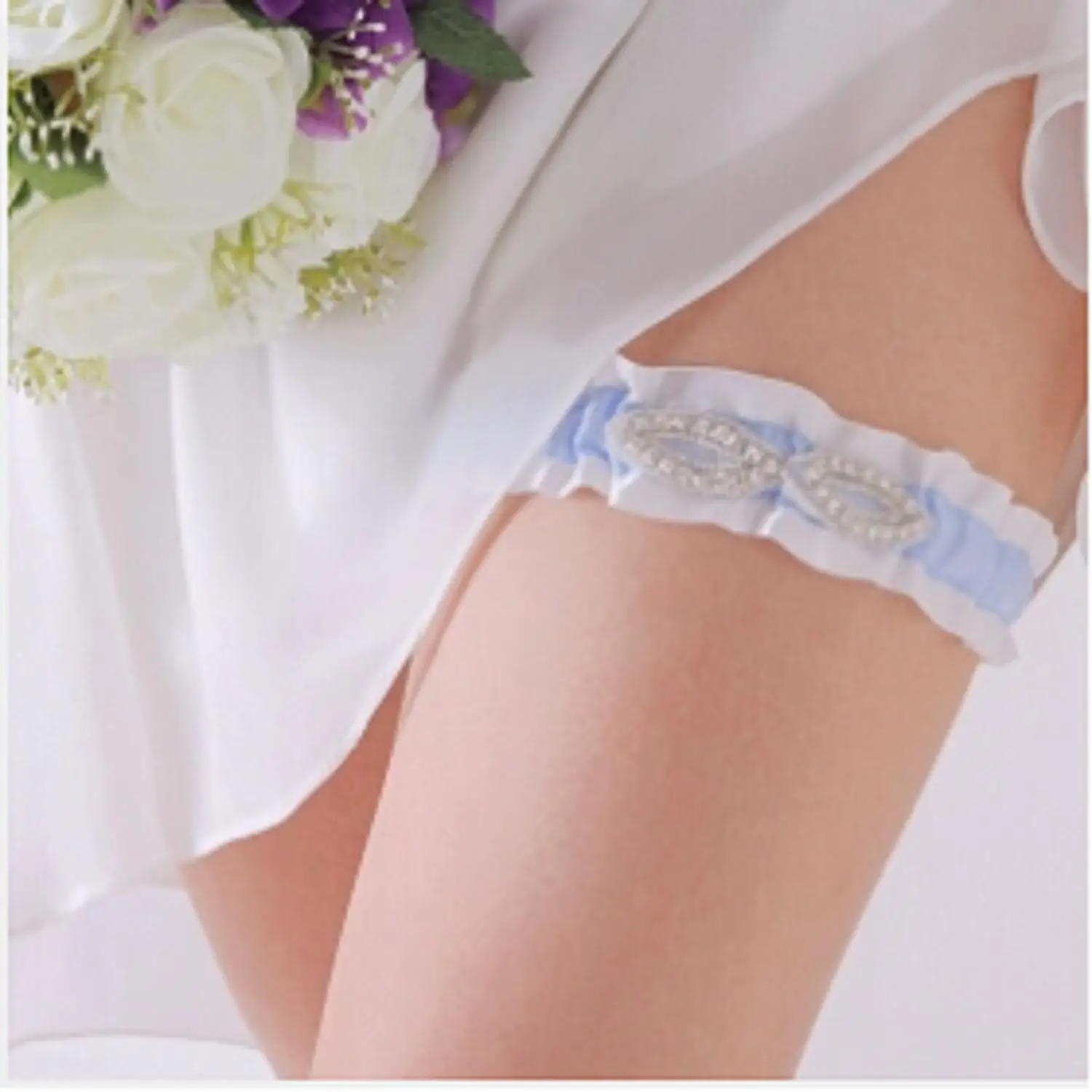 Женские синие подвязки из сплава | Дом и сад