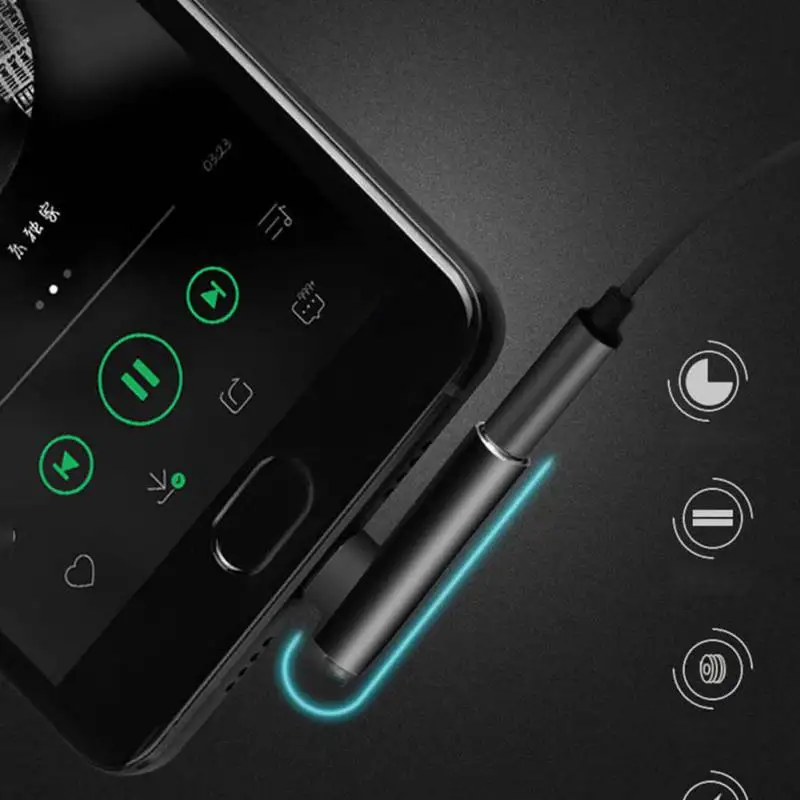 Аудиокабель с USB C на 3 5 мм AUX адаптер для наушников кабель Type-C Jack Huawei Mate 10 P20 Xiaomi Mi 6 L