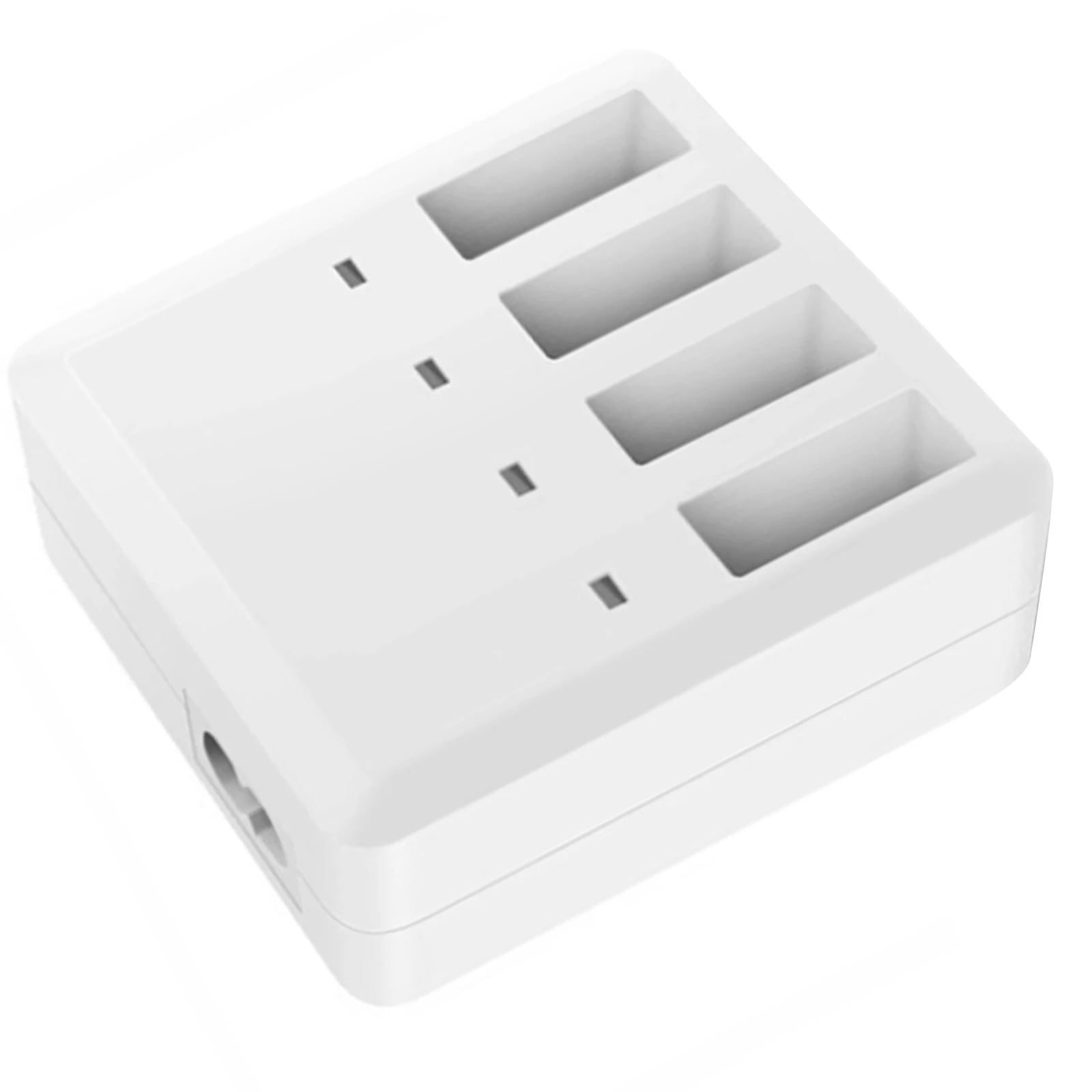 

4 IN 1 Battery Charging Hub Charger Compatible With DJI TELLO EDU Drone Batteries UAV Quick Charger-US Standard White