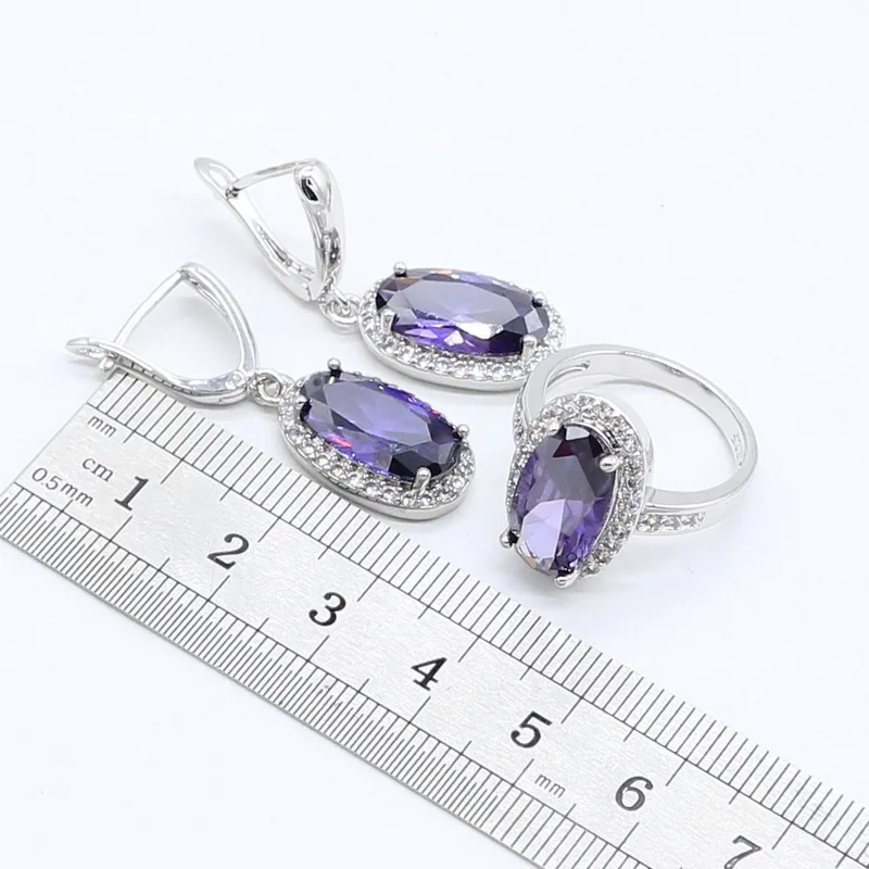 Комплект из колье и серёг с фианитом | Украшения аксессуары