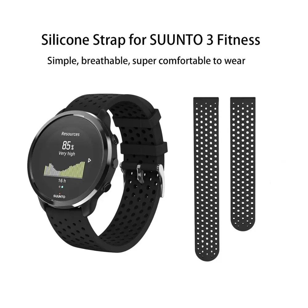 Мягкий силиконовый ремешок для часов SUUNTO 3 фитнес браслет Replacemnet Браслет