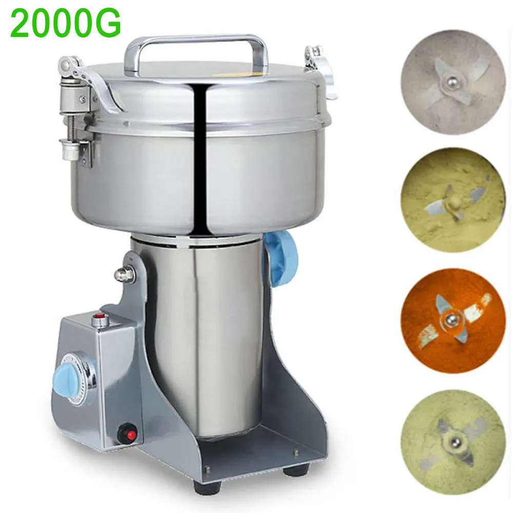 

Herb grinder coffee grinder machine Grain spices mill medicine wheat flour mixer dry food grinder 800G/1000G/2000G/2500G/4500G