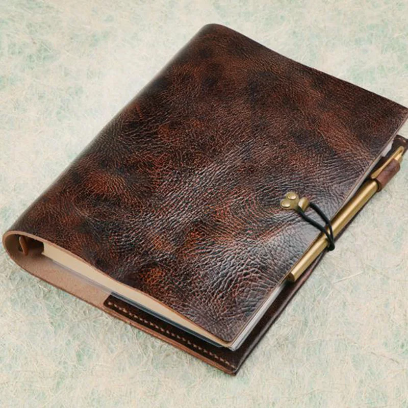 A6/A5/A4  Original Genuine Leather Traveler's Notebook Diary Journal Planner Sketchbook Handmade Business Notebook