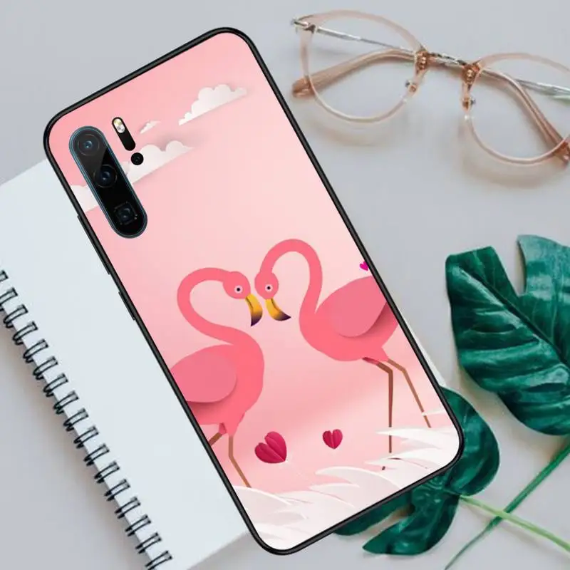 

Flamingo bird color pink animal Phone Case For Huawei P40 P20 P30 lite Pro P Smart 2019 Mate 40 20 10 Lite Pro Nova 5t