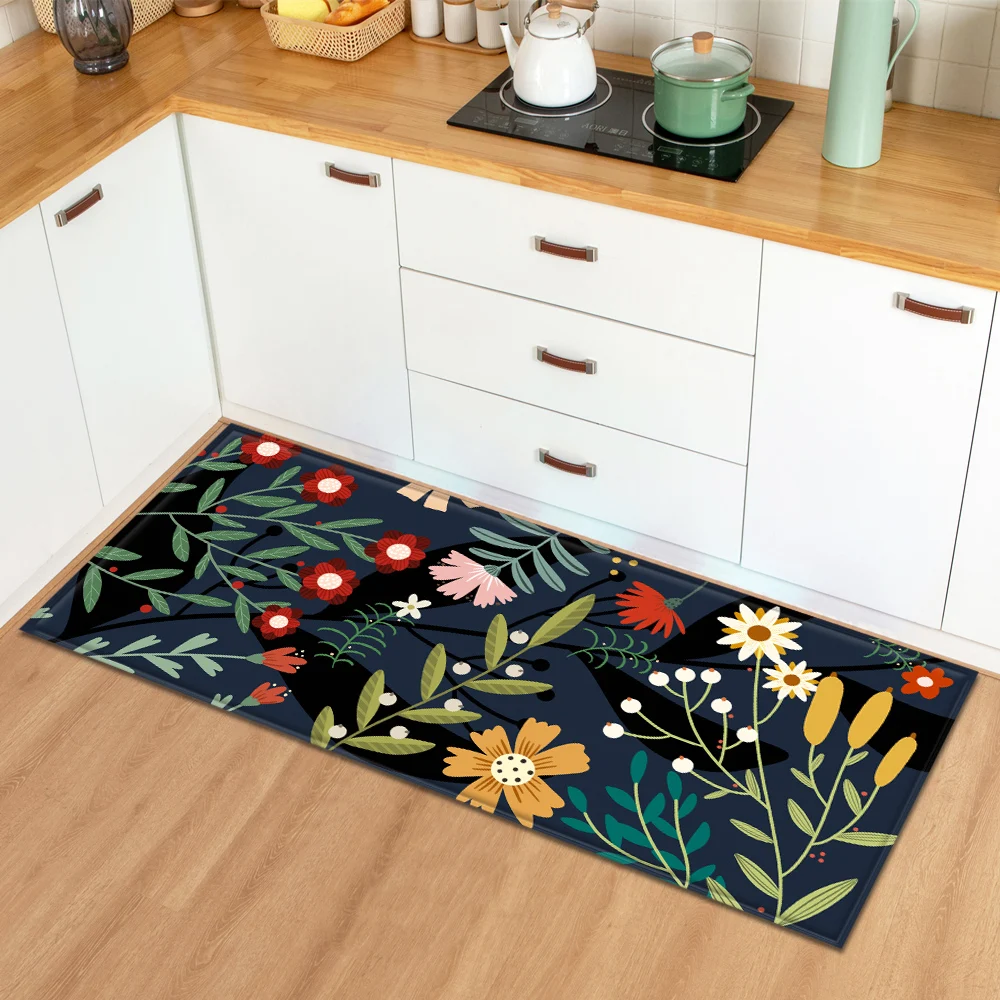 

Modern Kitchen Rug Bedroom Living Room Decoration Carpet Home Hallway Entrance Doormat Balcony Bathroom Anti-Slip Long Floor Mat
