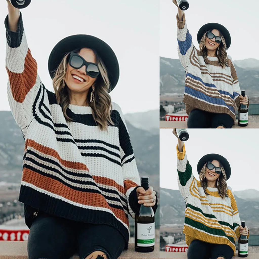 Повседневное платье-рубашка размера плюс женский модный вязаный свитер в