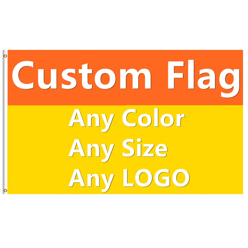 

Custom Digital Print 2x3ft/3x5ft/ 4x6ft Any Logo Free Shipping 100D Polyester Outdoor Sport Parade Home Decoration