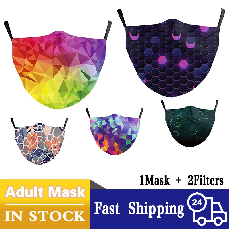 Mascarillas крутые шашки с принтом маски для взрослых PM2.5 лицевая маска фильтром