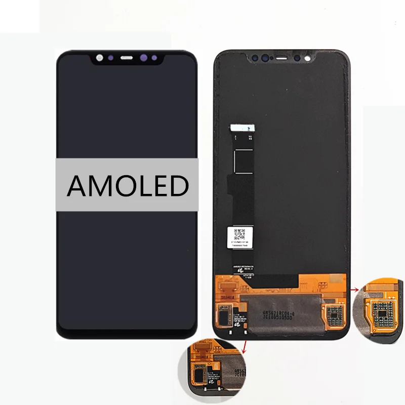 AMOLED Version Для Xiaomi mi 8 mi 8 ЖК-дисплей дигитайзер сенсорный экран Запасные части для телефона - Цвет: AMOLED Version