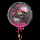 Воздушный шар Bobo, прозрачный, из ПВХ, наклейка для дня рождения, 1 шт., 101824дюйм