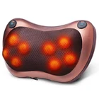 Электрический шиацу-массажер, для шеи, спины, поясницы и всего тела, многофункциональная массажная подушка для дома и автомобиля