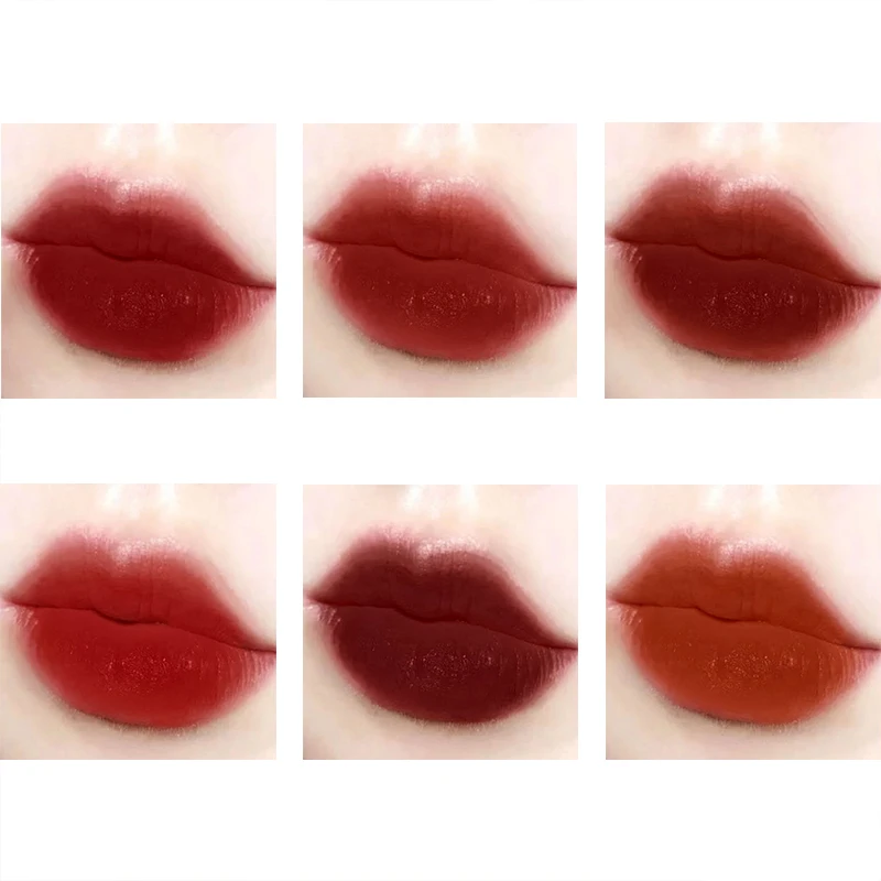 

1Pcs Sexy Lip Mud Makeup Velvet Matte Lip Glaze Moisturizing Long Lasting Cosmetics Lipstick Red Lip Cosmetics Cute Duck 6 Color