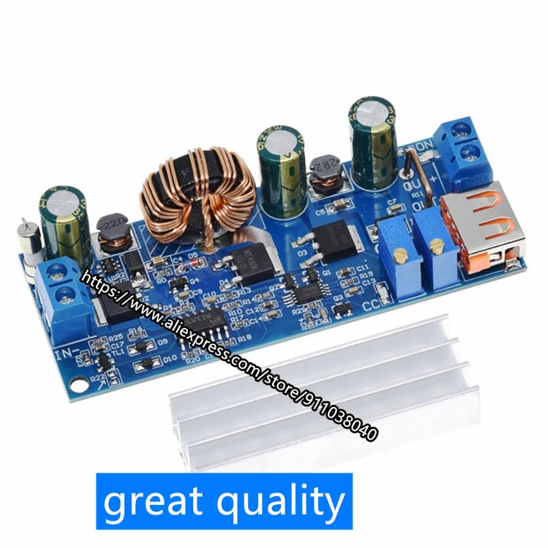 Выделенный высокомощный Модуль повышения мощности 2 ~ 24 В низкого напряжения 80 Вт