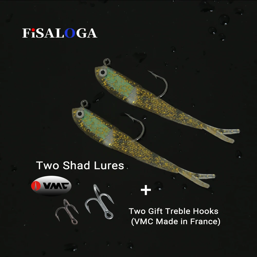 Силиконовые Мягкие ударные рыболовные приманки Shad свимбейты 75 мм 5 г 2 шт./лот джиг