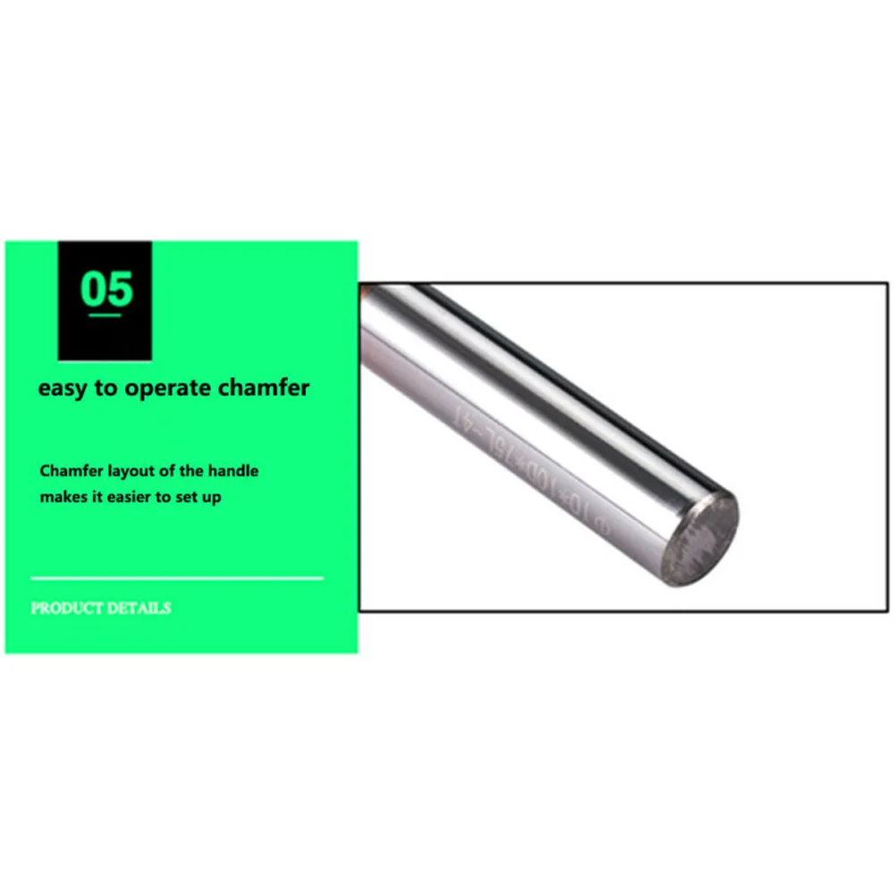 

6mm HRC65 4F Nano Tungsten Carbide End Mill Milling Cutter For Stainless Steel