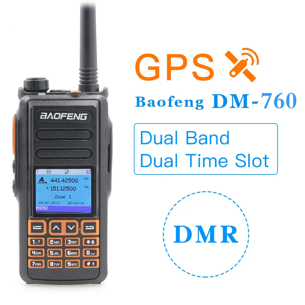 2020 Baofeng DM X 760 GPS Dual Band Tier 1 и 2 II Time Slot DMR цифровой аналоговый иди болтай Walkie Talkie