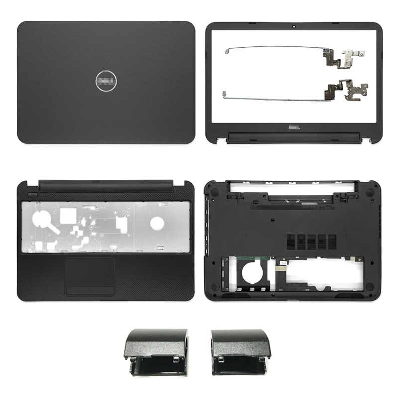 

New Laptop LCD Back Cover/Front Bezel/Palmrest/Bottom Case/Hinges For Dell Inspiron 15 15R 5521 5537 3537 3521 Laptop Case Black