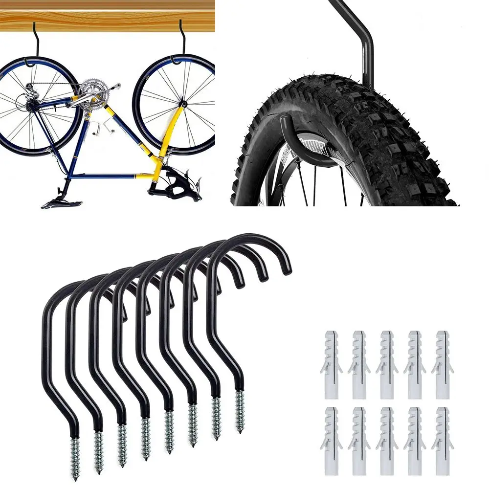 Портативные сверхмощные велосипедные вешалки для экономии места, крючки для хранения велосипедов из железа/алюминиевого сплава, настенная...