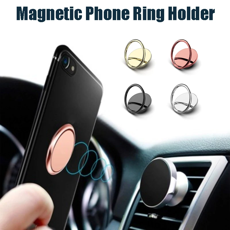 

Mobile Phone Rotatable Spin Finger Round Ring Holder 180 Degree Magnet Metal Ring Smartphone Socket For Smartphone Mount Stand