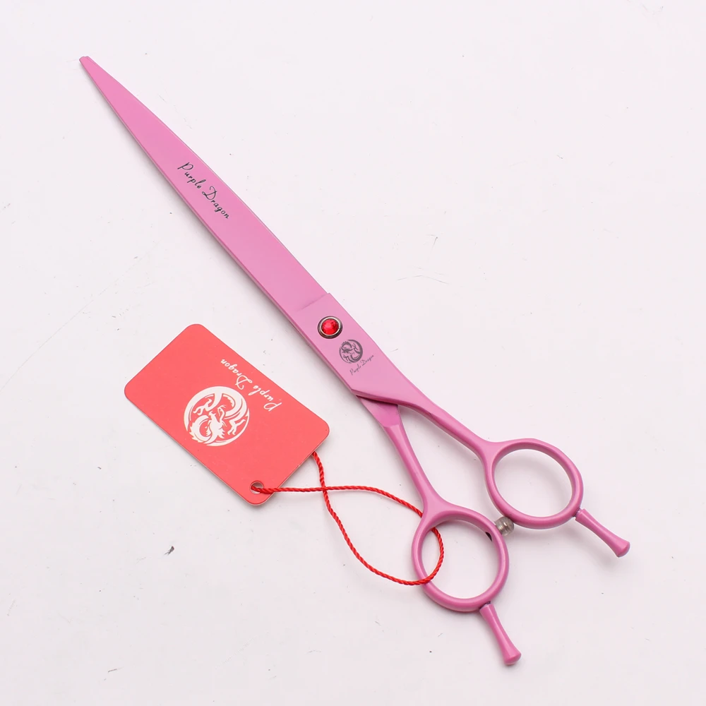 9" 24cm Japan 440C Purple Dragon Clippers for dogs Big Size Scissors Straight Cutting Shears Pro Pets Hair Shears Add Bag Z4005 images - 6