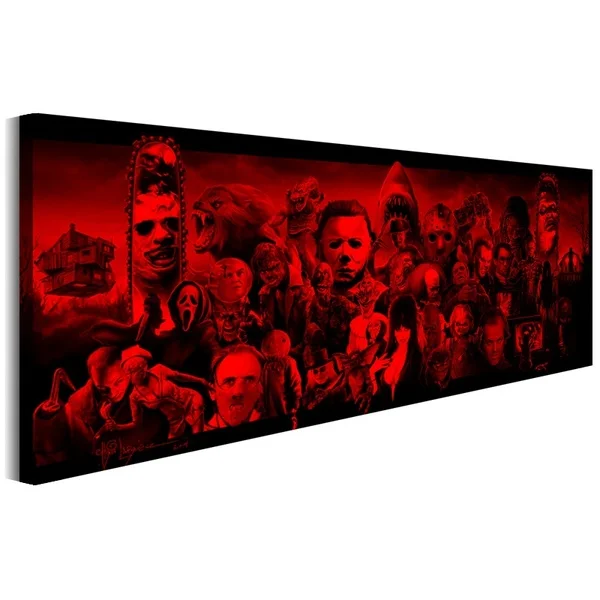 Модный холщовый Декор для дома 2020 настенный постер с принтом ужасов и фильмов