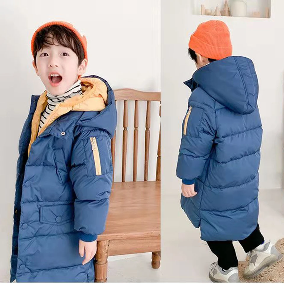 Детская теплая зимняя парка с капюшоном 3 цвета|Пальто и парки| |