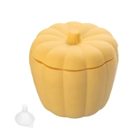 2 in 1 pumpkin ice cube tray silicone ice bucket with lid freezer whiskey wine beer cooler beverage ice cube maker for home bar
