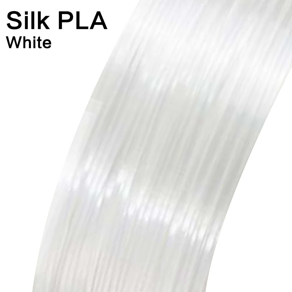 SILK-White Noulei 3d Ручка 10 метров блестящая PLA 1,75 мм 3d принтер нить шелковая текстура на ощупь материалы для печати 3 ручки нити - Цвет: SILK-White